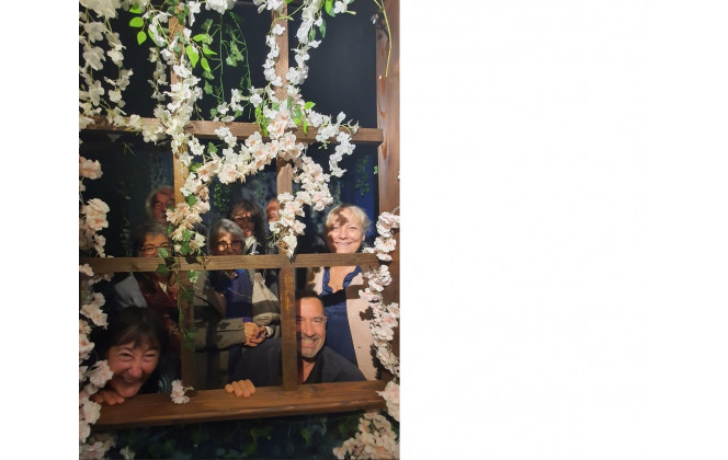 L'EQUIPE DIABALAD DANS LE JARDIN DE GIVERNY